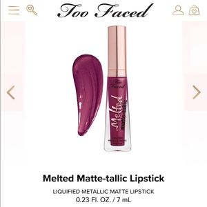 NIB Too Faced Melted Matte-tallic Lipstick